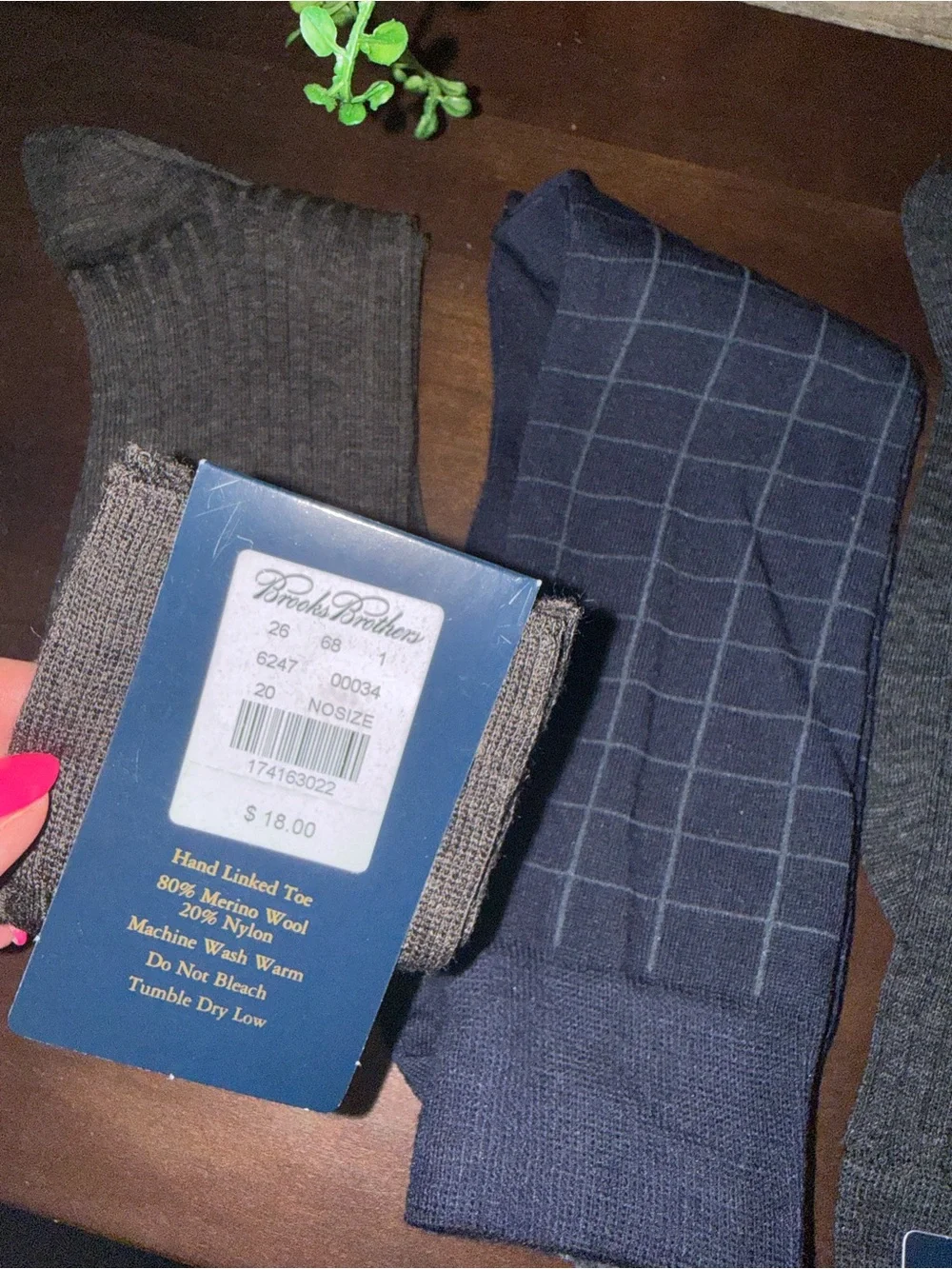 Brooks Brothers Ribbed and Windowpane Dress Socks - all NWT